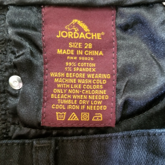 JORDACHE BLACK SKINNY JEANS SIZE 28 - Picture 8 of 8